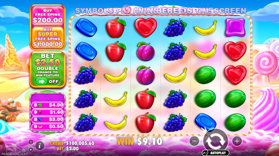 Sweet Bonanza 1000 start screen by Pragmatic Play
