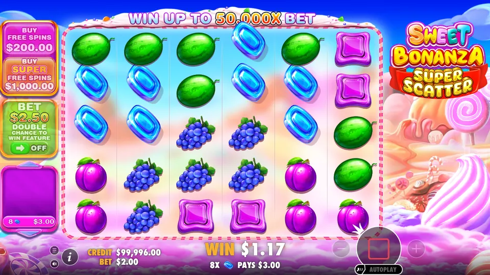 Sweet Bonanza Super Scatter free demo