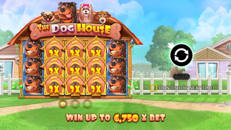 The Dog House slot start screen